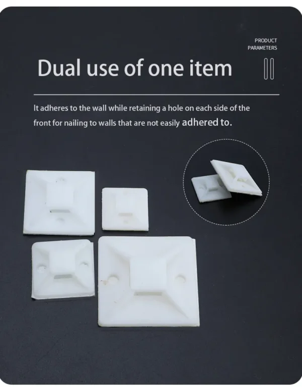 Self-adhesive Tie Mounts Product Details