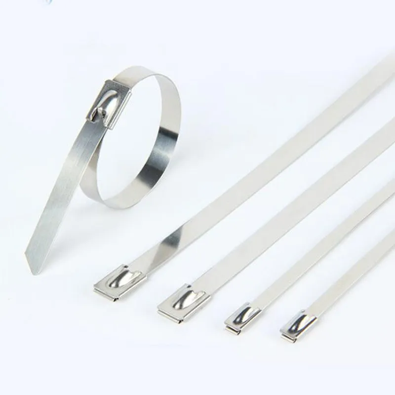 braçadeiras de zip de aço inoxidável