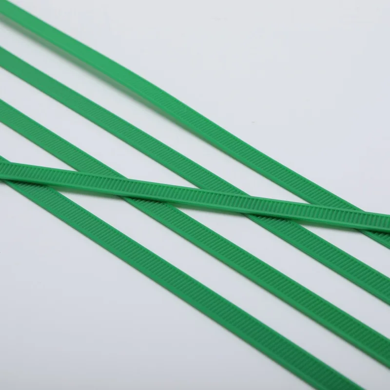 Erdungsgrüne Zip-Ties, Nylon-Kabelbinder für elektrische Markierungen
