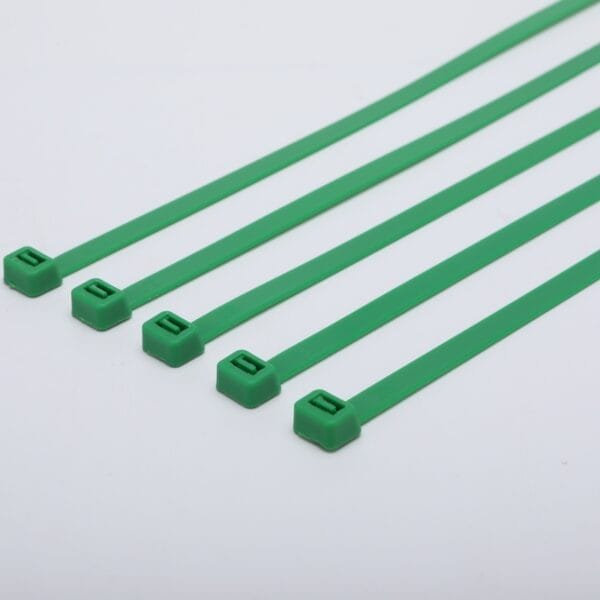 UV resistant green zip ties 8 inch bulk pack nylon cable ties for gardening