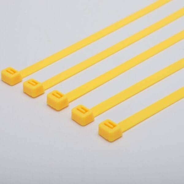 yellow cable ties
