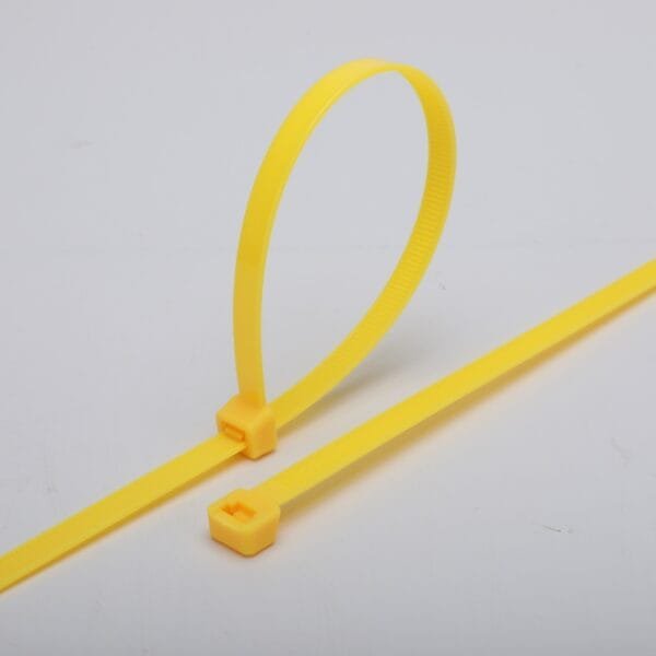 yellow zip ties