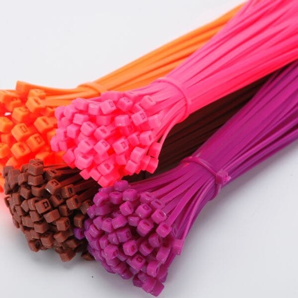pink tie wraps