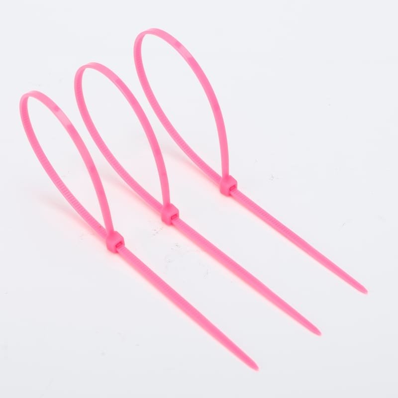 pink zip ties