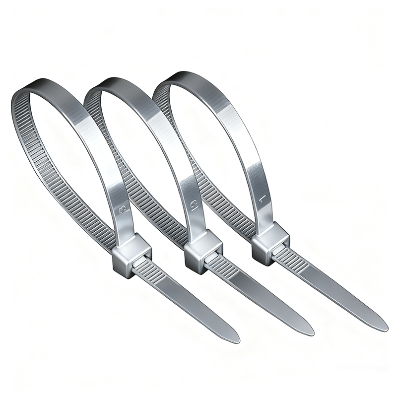 silver zip ties
