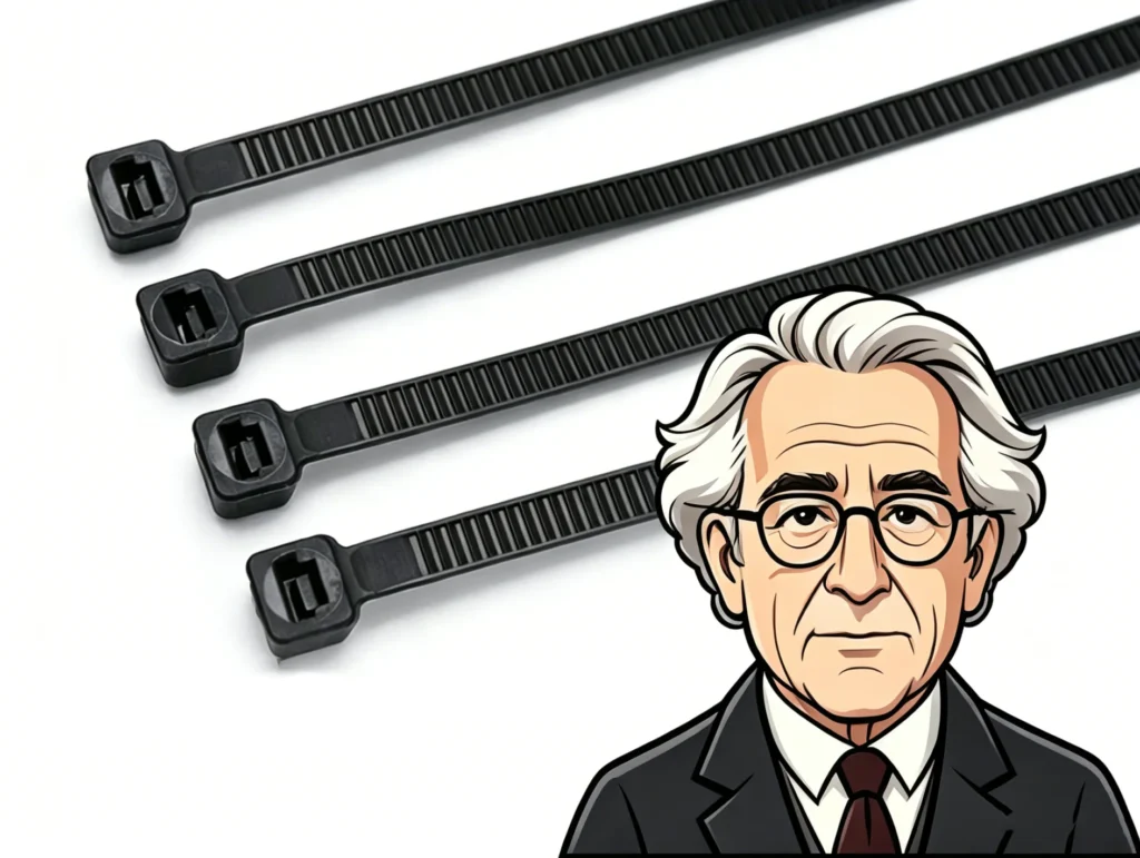 when were zip ties invented