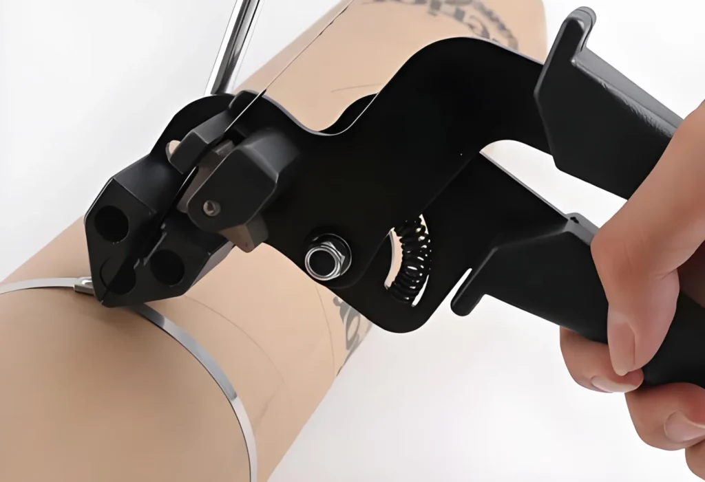 how to tighten metal cable ties