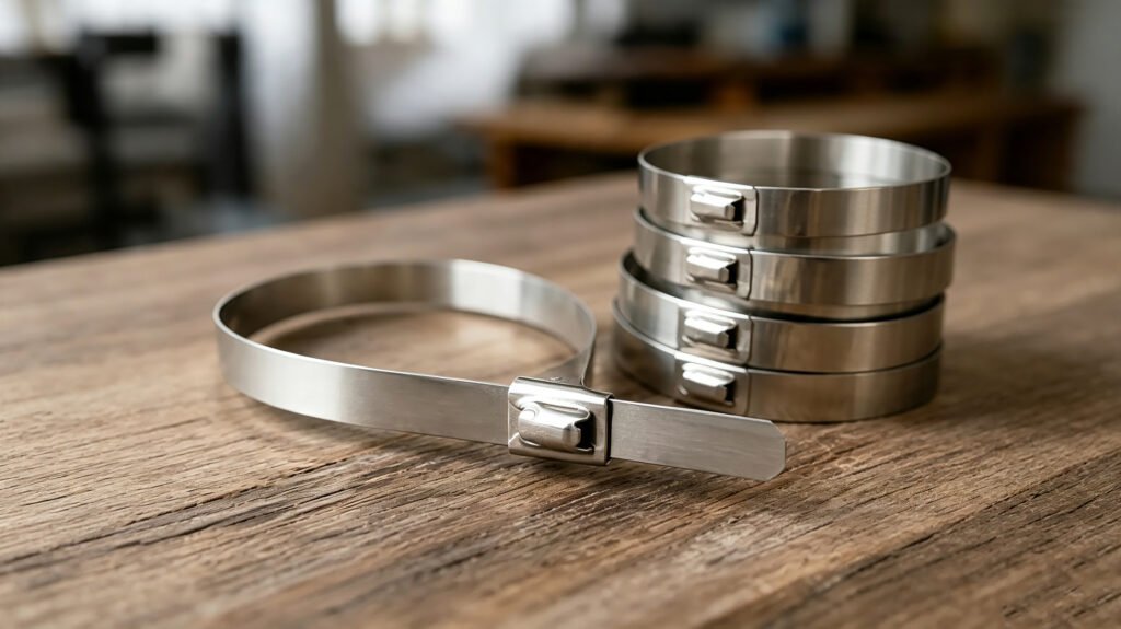 how do stainless steel zip ties work