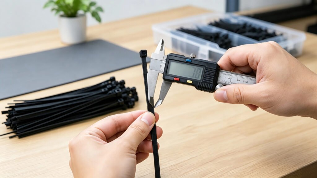how thick is a zip tie