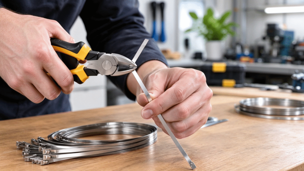 how to cut stainless steel zip ties​